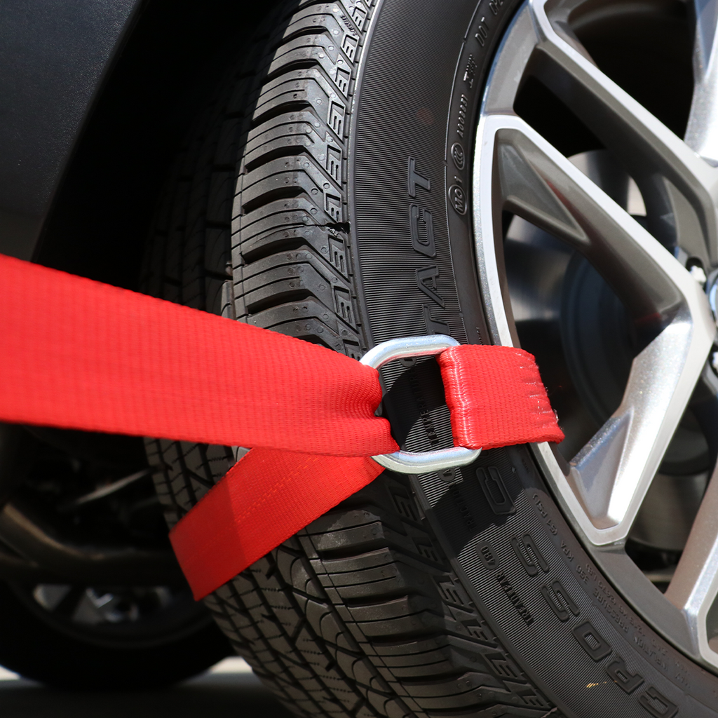 2" x 10' Pro Red Refined Auto Lasso Tie Downs - Set of 4