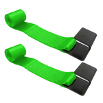 Boxer Pro Series Heavy Duty 4" Roll-Off Winch Strap with Flat Hook for Containers, Trucks, and Trailers - 2 Pack