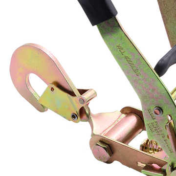2" Heavy-Duty Pro Ratchet Buckle with Snap Hook – 10,000 lbs Strength, Double Locking Security, Ergonomic Design - 0