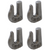 Boxer Weld On Grab Chain Hook G70 Forged – Heavy Duty Hooks - 4 Pack