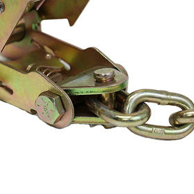 Boxer 2" Ratchet Buckle with 5/16" Grade 70 Chain Extension - 10,000 lbs Breaking Strength - 0