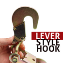 2" Heavy-Duty Pro Ratchet Buckle with Snap Hook – 10,000 lbs Strength, Double Locking Security, Ergonomic Design-3