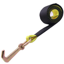 2" x 8' Auto Transport Strap with Towing Mini J-Hook-7