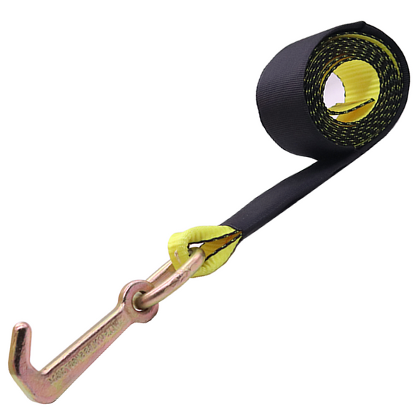 2" x 8' Auto Transport Strap with Towing Mini J-Hook