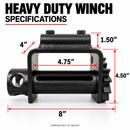 4" Low Profile Bolt On Winch-5