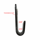 4" Flat Hook with Abrasive Protector - 20,000 lbs. Breaking Strength-4