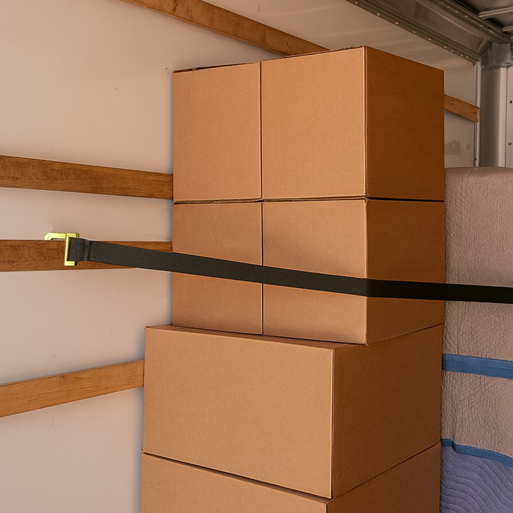 2" x 12' Cam Buckle Logistic Tie-Down for Wood Slat Box Trucks – 1,000lb WLL