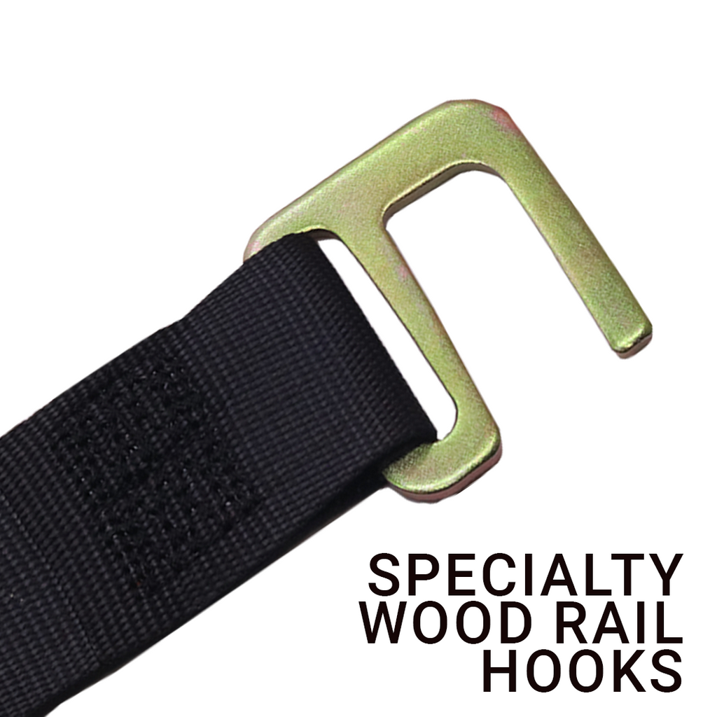 2" x 12' Cam Buckle Logistic Tie-Down for Wood Slat Box Trucks – 1,000lb WLL