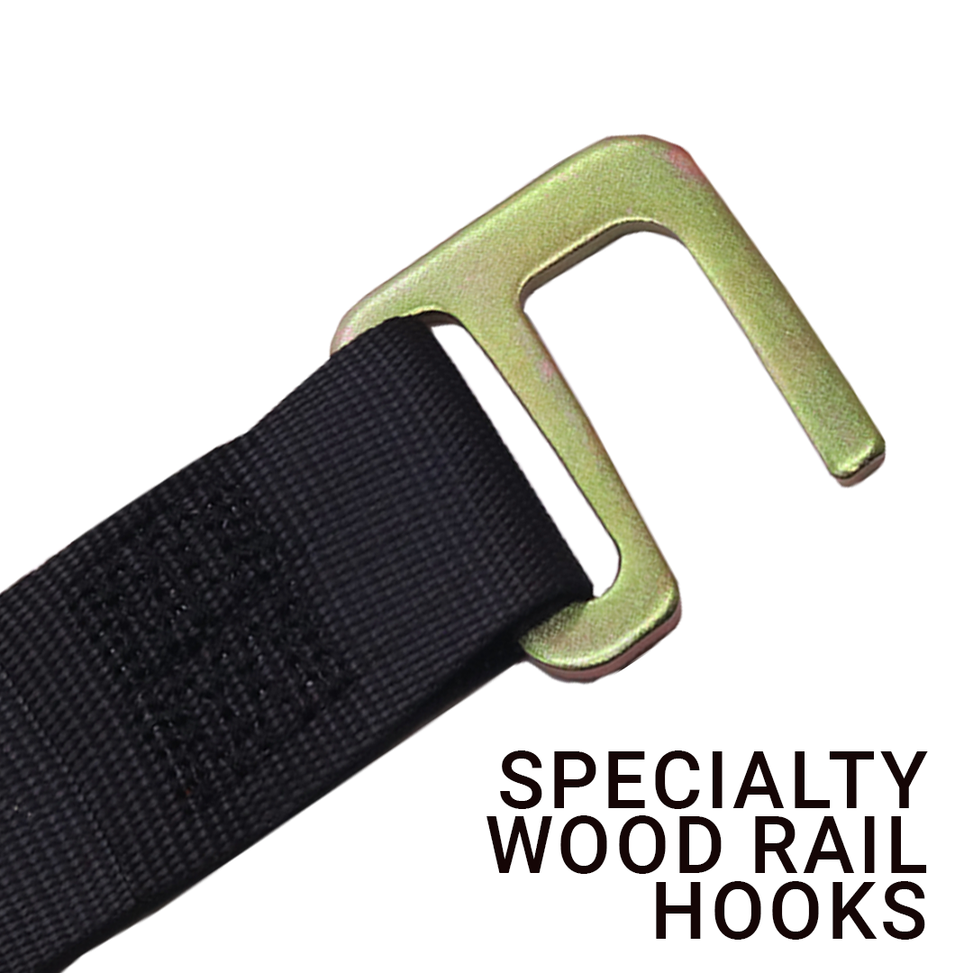 2" x 12' Cam Buckle Logistic Tie-Down for Wood Slat Box Trucks – 1,000lb WLL