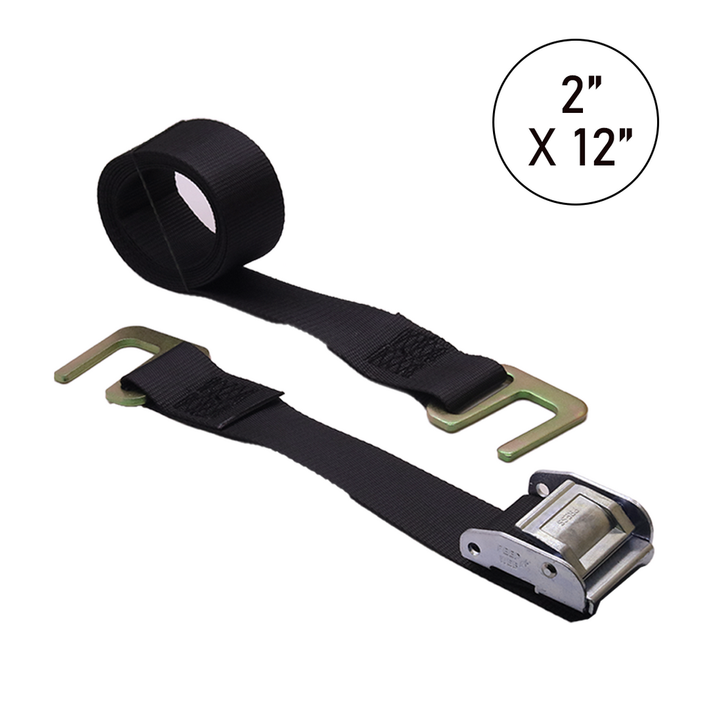 2" x 12' Cam Buckle Logistic Tie-Down for Wood Slat Box Trucks – 1,000lb WLL