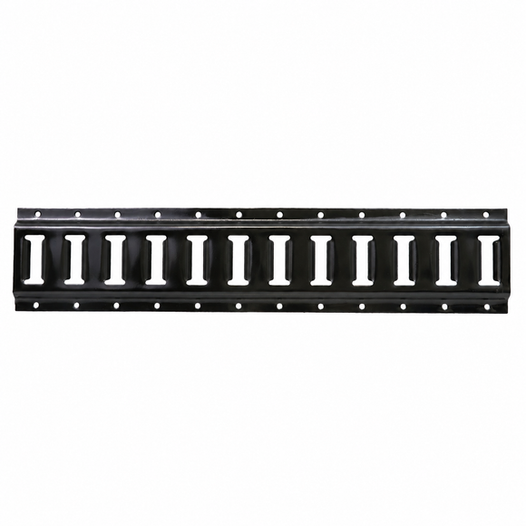 5ft Black Horizontal E-Track: Ultimate Cargo Control & Organization
