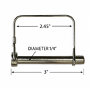 1/4" x 3" Square Canopy Pins-5