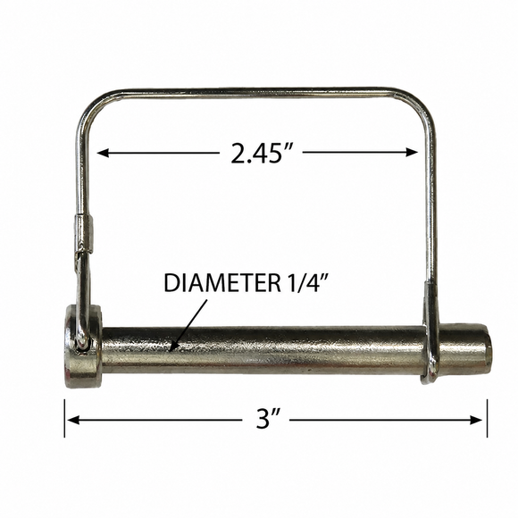 1/4" x 3" Square Canopy Pins