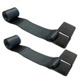 Boxer Pro Series Heavy Duty 4" Roll-Off Winch Strap with Flat Hook for Containers, Trucks, and Trailers - 2 Pack