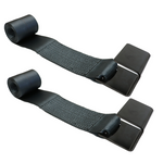 Boxer Pro Series Heavy Duty 4" Roll-Off Winch Strap with Flat Hook for Containers, Trucks, and Trailers - 2 Pack