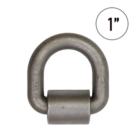 Heavy Duty 1" Forged Lashing Weld-On D-Ring with Mounting Bracket (5" x 5")