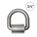 Heavy Duty 3/4" Weld-On Forged Lashing D-Ring with Mounting Bracket-1