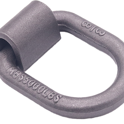 Heavy Duty 3/8" Weld-On Forged Lashing D-Ring with Mounting Bracket, 5,000lbs Breaking Strength
