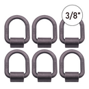 Heavy Duty 3/8" Weld-On Forged Lashing D-Ring Set with Mounting Bracket, 5,000lbs Breaking Strength-1