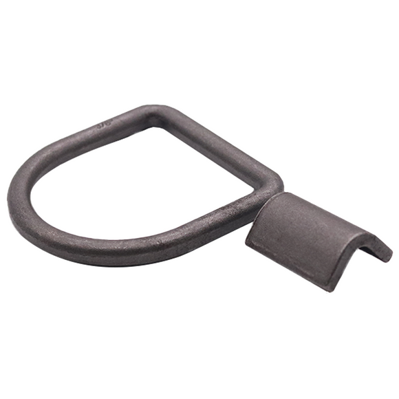 Heavy Duty 3/8" Weld-On Forged Lashing D-Ring Set with Mounting Bracket - 9,000lbs Breaking Strength