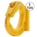 Heavy-Duty 5-Ton Weld-On Forged Anchor Hooks with Safety Latch - G80 Construction-1