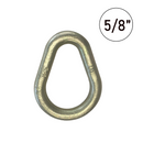 High Visibility 5/8" Forged Pear Ring Towing Recovery Shackle-1
