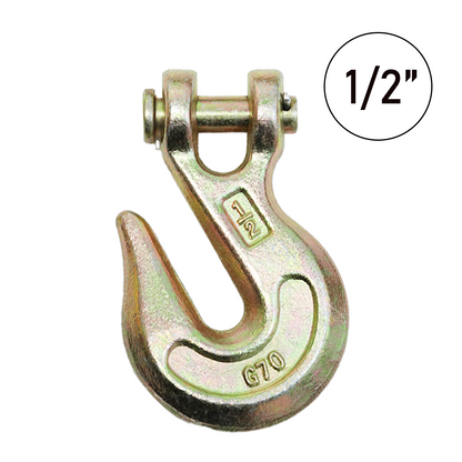 Heavy-Duty Forged Clevis Grab Hooks (1/4" - 1/2") - Up to 51,000 lbs Breaking Strength