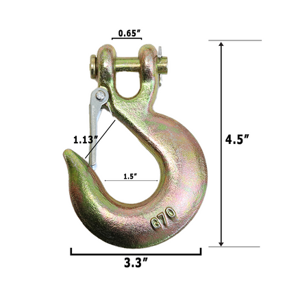 Grade 70 35" Trailer Safety Chain with 3/8" Clevis Hook