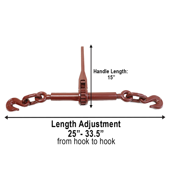 5/16" x 20' Grade 70 Transport Chain and Binder Kit