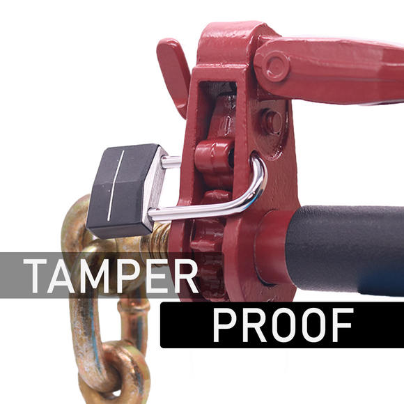 Foldable Ratcheting Load Binder for 5/16" - 3/8" Chain with Ergonomic Handle & 3-Way Directional Mechanism