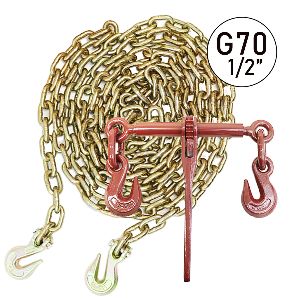 1/2" x 20' Grade 70 Transport Chain and Binder Kit