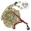 1/4" x 20' Grade 70 Transport Chain and Lever Binder Kit-1