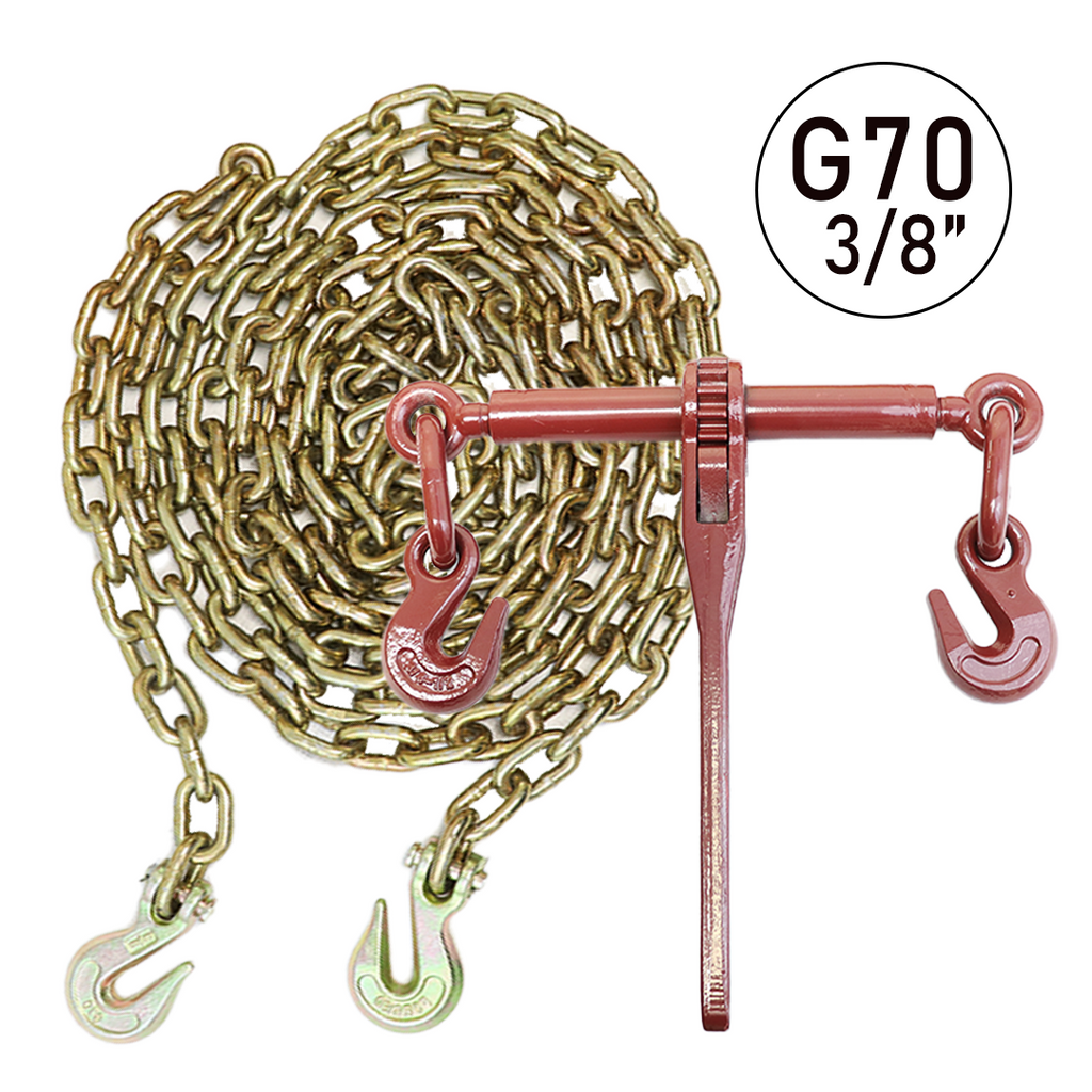 3/8" x 20' Grade 70 Transport Chain and Binder Kit