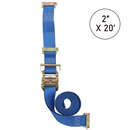 Boxer SecurePro Max 2" x 20' Ratchet E Track Straps with Triple E-Fittings – 3X Anchor Points for Ultimate Load Stability - 4400 lbs.-1