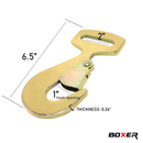 2" Slim Profile Safety Snap Hook - 10,000 lbs Breaking Strength-2