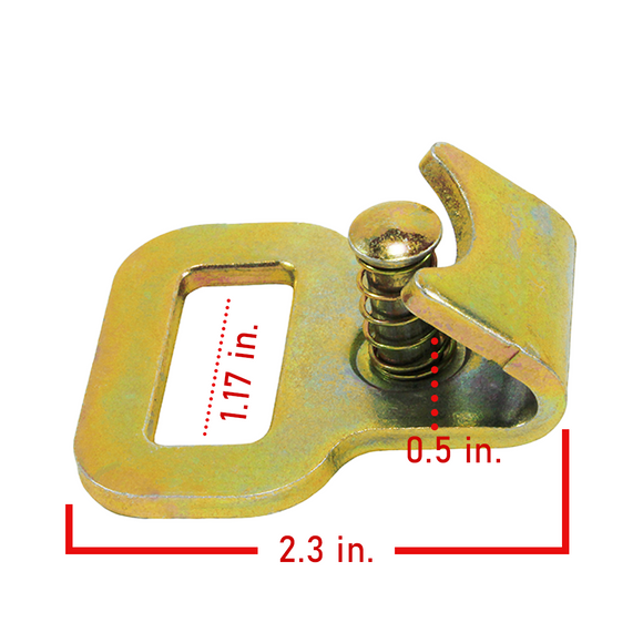 1" Flat Spring-Action Snap Hook - 3,300 lbs Breaking Strength