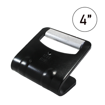 4" Flat Hook with Abrasive Protector - 16,200 lbs. Breaking Strength