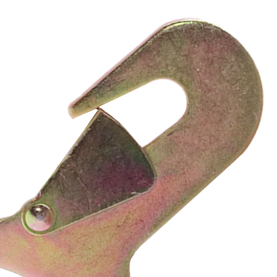 Heavy-Duty 3" Flat Snap Hook with Safety Latch - 15,000 lbs Breaking Strength