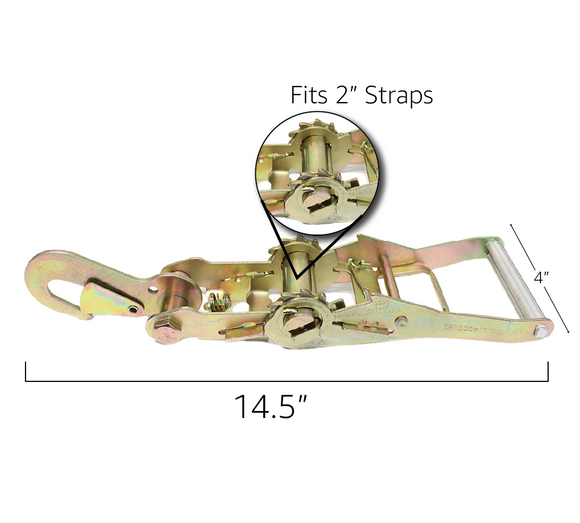 Boxer RoadMaster 2-Point Tire Holder with Snap Hooks: Heavy-Duty 10,000 lbs.
