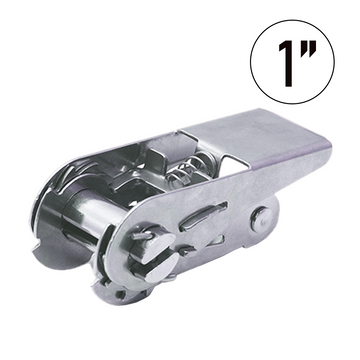 Stainless Steel 1" Thumb Ratchet Buckle - 1,760 lbs. Breaking Strength