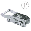 Wide Handle Stainless Steel 1" Ratchet Buckle - 3,300 lbs. Breaking Strength-1