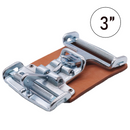 3" Center Latch: Roller, Link & Leather Pad for Secure Hold-1