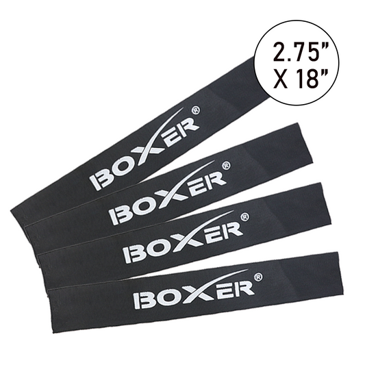 2.75" x 18" Black Cordura Polyester Protective Sleeve - Set of 4