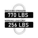 Stainless Steel 1" S Hooks - 770 lbs. Breaking Strength-4