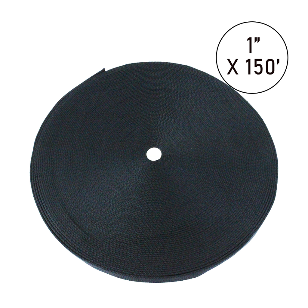 Boxer Pro 1" x 2,000lb Shock-Absorbing Nylon Webbing Roll (300ft, Multi-Color) | Kayak Tie-Downs, Cargo Straps & More!