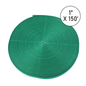 Buy green Boxer Pro 1" x 2,000lb Shock-Absorbing Nylon Webbing Roll (150ft, Multi-Color) | Kayak Tie-Downs, Cargo Straps &amp; More!