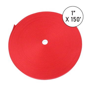 Boxer Pro 1" x 2,000lb Shock-Absorbing Nylon Webbing Roll (150ft, Multi-Color) | Kayak Tie-Downs, Cargo Straps & More!