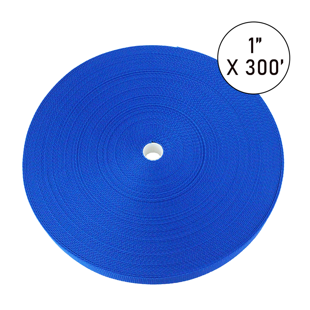 Boxer PolyPro 1" x 300' Heavy-Duty Polyester Tie Down Webbing Roll - 2,500 lbs Breaking Strength