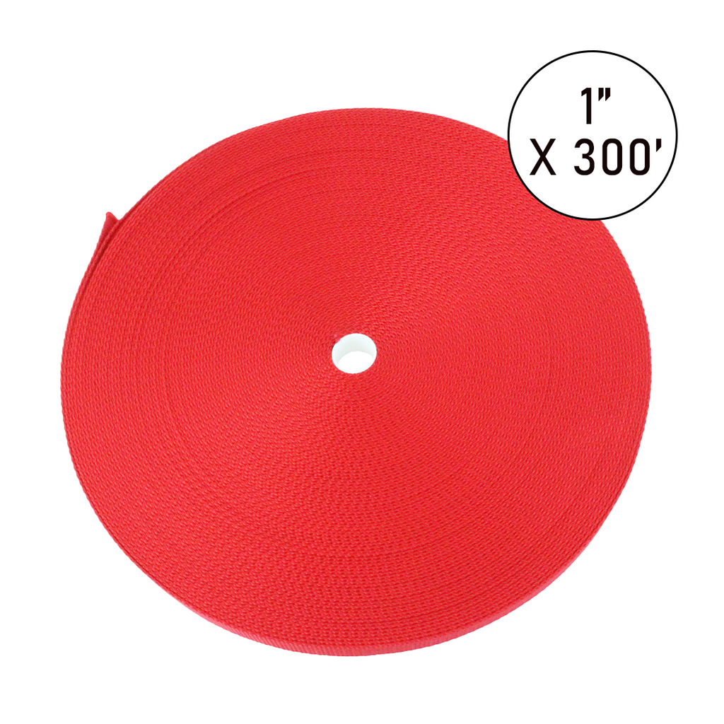 Boxer PolyPro 1" x 300' Heavy-Duty Polyester Tie Down Webbing Roll - 2,500 lbs Breaking Strength
