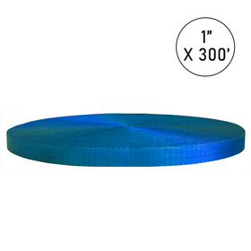 Buy blue Boxer PolyPro 1" Polyester Webbing Roll - 4,000lb Break Strength for Tie Downs (300ft, Multi-Color)